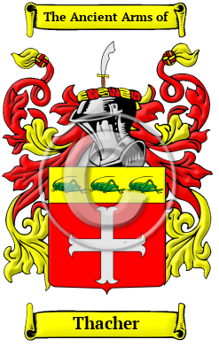 Thacher Family Crest Download (JPG) Heritage Series - 600 DPI