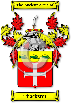 Thackster Family Crest Download (jpg) Legacy Series - 150 DPI
