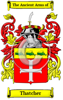 Thatcher Family Crest Download (JPG) Heritage Series - 600 DPI