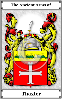 Thaxter Family Crest Download (JPG)  Book Plated - 150 DPI