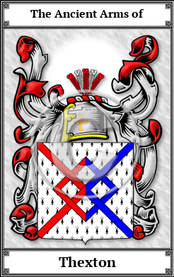 Thexton Family Crest Download (JPG)  Book Plated - 150 DPI