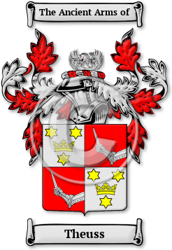 Theuss Family Crest Download (jpg) Legacy Series - 150 DPI