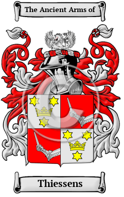 Thiessens Family Crest/Coat of Arms