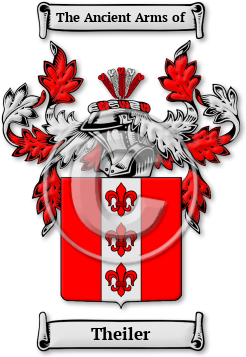 Theiler Family Crest Download (jpg) Legacy Series - 150 DPI