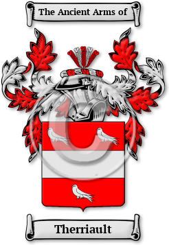 Therriault Family Crest Download (JPG) Legacy Series - 600 DPI
