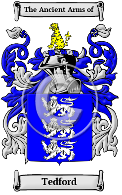 Tedford Name Meaning, Family History, Family Crest & Coats of Arms