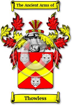 Thowless Family Crest Download (jpg) Legacy Series - 150 DPI