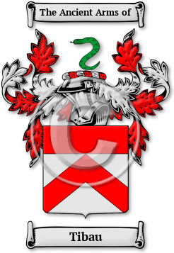 Tibau Family Crest Download (jpg) Legacy Series - 150 DPI