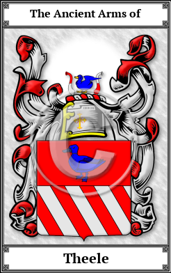 Theele Family Crest Download (JPG)  Book Plated - 150 DPI