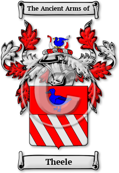 Theele Family Crest Download (jpg) Legacy Series - 150 DPI