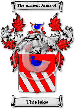 Thieleke Family Crest Download (JPG) Legacy Series - 600 DPI