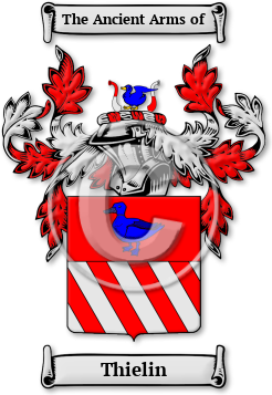 Thielin Family Crest Download (jpg) Legacy Series - 150 DPI