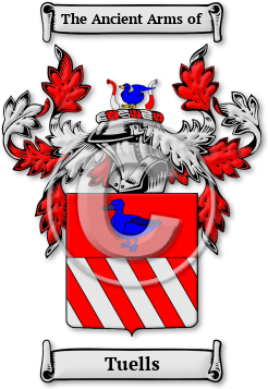 Tuells Family Crest Download (jpg) Legacy Series - 150 DPI