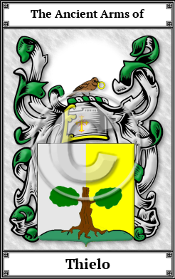 Thielo Family Crest Download (JPG) Book Plated - 600 DPI