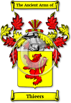 Thieers Family Crest Download (jpg) Legacy Series - 150 DPI
