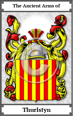 Thurlstyn Family Crest Download (JPG)  Book Plated - 150 DPI