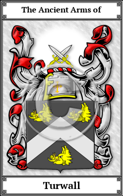 Turwall Family Crest Download (JPG)  Book Plated - 150 DPI
