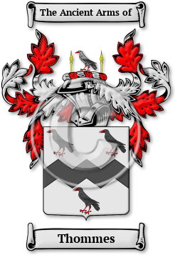 Thommes Family Crest Download (jpg) Legacy Series - 150 DPI