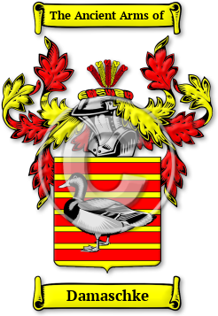 Damaschke Family Crest Download (jpg) Legacy Series - 150 DPI