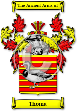 Thoma Family Crest Download (jpg) Legacy Series - 150 DPI
