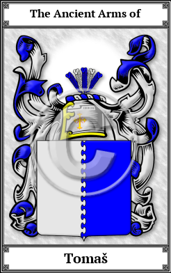 Tomaš Family Crest Download (JPG)  Book Plated - 150 DPI