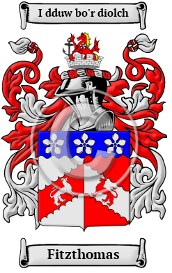 Fitzthomas Family Crest/Coat of Arms