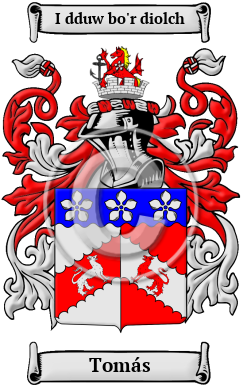 Tomás Family Crest Download (JPG) Heritage Series - 300 DPI