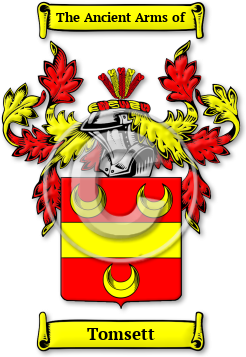 Tomsett Family Crest Download (jpg) Legacy Series - 150 DPI