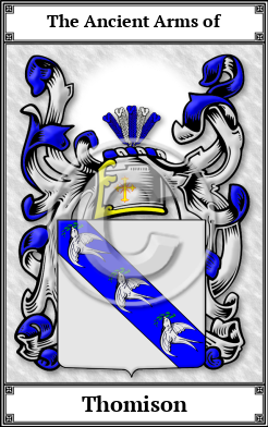 Thomison Family Crest Download (JPG) Book Plated - 600 DPI