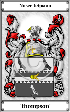 'thompson' Family Crest Download (JPG)  Book Plated - 150 DPI