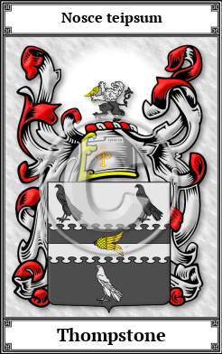 Thompstone Family Crest Download (JPG)  Book Plated - 150 DPI