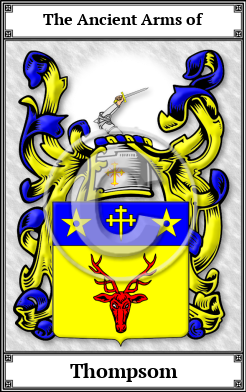 Thompsom Family Crest Download (JPG)  Book Plated - 150 DPI