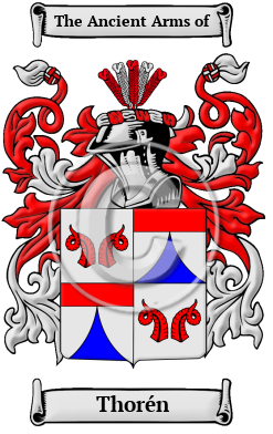 Thorén Family Crest Download (JPG) Heritage Series - 300 DPI