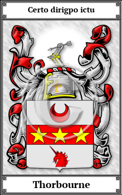 Thorbourne Family Crest Download (JPG)  Book Plated - 150 DPI