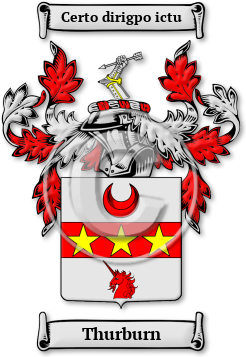 Thurburn Family Crest Download (jpg) Legacy Series - 150 DPI