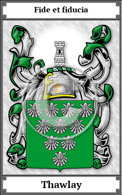 Thawlay Family Crest Download (JPG)  Book Plated - 150 DPI