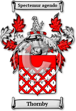 Thornby Family Crest Download (jpg) Legacy Series - 150 DPI