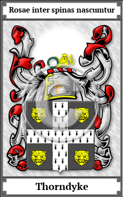 Thorndyke Family Crest Download (JPG)  Book Plated - 150 DPI