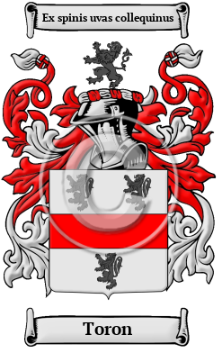 Toron Family Crest/Coat of Arms