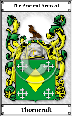 Thorncraft Family Crest Download (JPG)  Book Plated - 150 DPI