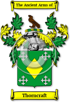 Thorncraft Family Crest Download (jpg) Legacy Series - 150 DPI