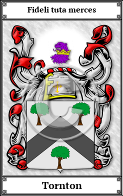 Tornton Family Crest Download (JPG)  Book Plated - 150 DPI