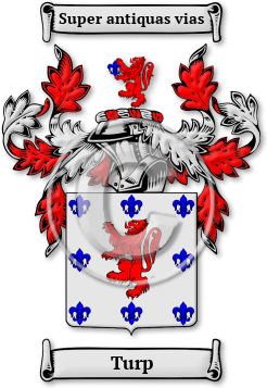 Turp Family Crest Download (jpg) Legacy Series - 150 DPI