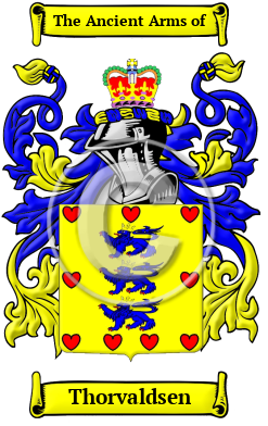 Thorvaldsen Family Crest Download (JPG) Heritage Series - 600 DPI