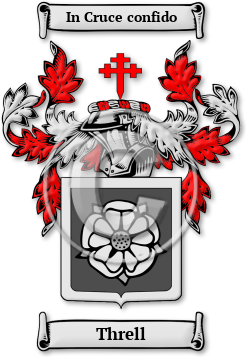Threll Family Crest Download (jpg) Legacy Series - 150 DPI