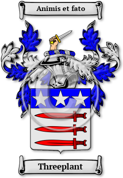 Threeplant Family Crest Download (jpg) Legacy Series - 150 DPI