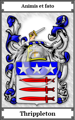 Thrippleton Family Crest Download (JPG)  Book Plated - 150 DPI