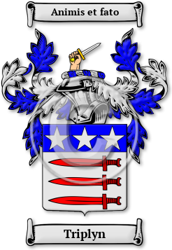 Triplyn Family Crest Download (JPG) Legacy Series - 300 DPI
