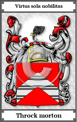 Throck morton Family Crest Download (JPG)  Book Plated - 150 DPI