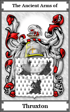 Thruxton Family Crest Download (JPG)  Book Plated - 150 DPI